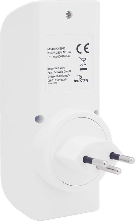 Immagine prodotto Tecnoteq Presa di corrente con 2x porta di ricarica USB, 3,1 A, timer, protezione da sovratensione, Edizione