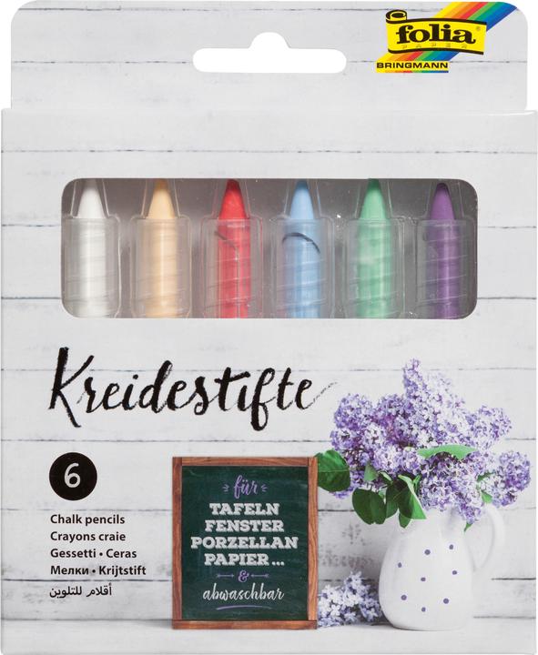 Productafbeelding Folia Krijtstiften (Veelkleurig, 2 mm, 6 x)