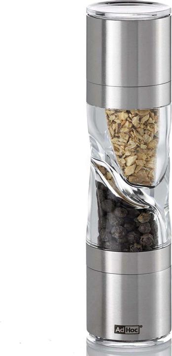 Produktbild AdHoc Gewürzmühle DUOSPICE stahlgrau (Diverse Gewürze)