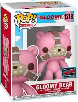 Actual product image Funko Gloomy Bear POP! animation vinyl figurines Gloomy The Naughty Grizzly Flocked Chase 9 cm