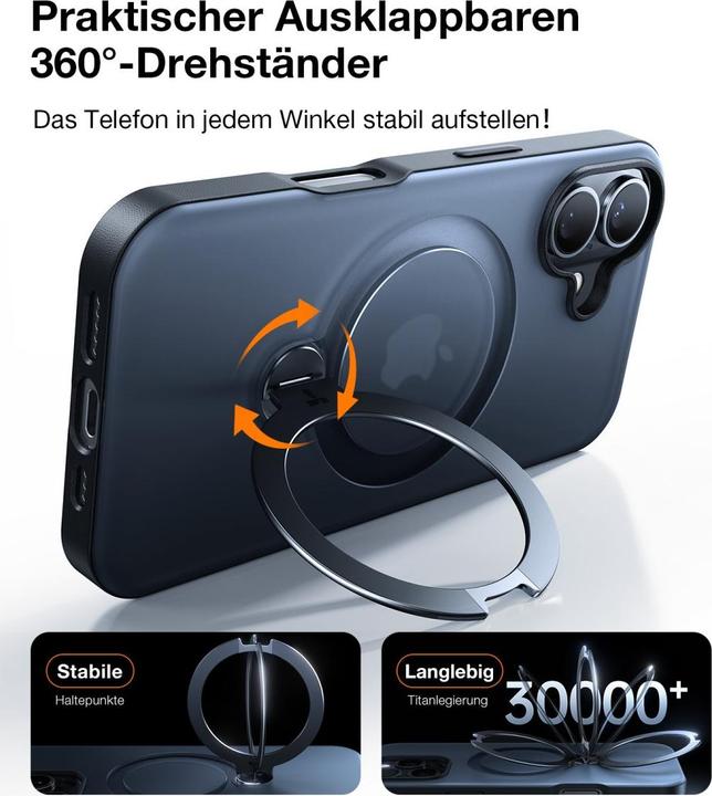 Immagine prodotto Torras UPRO Ostand Spin (Apple iPhone 16)