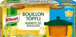 Produktbild Knorr Bouillon Töpfli Huhn, weiche Konsistenz & schnell löslich, Hühnerbouillon für Saucen, Fleisch & Wok