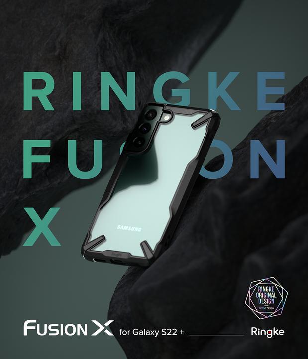Produktbild Ringke Fusion X body armored cover with frame Samsung Galaxy S22 + (S22 Plus) black (Samsung Galaxy S22+)