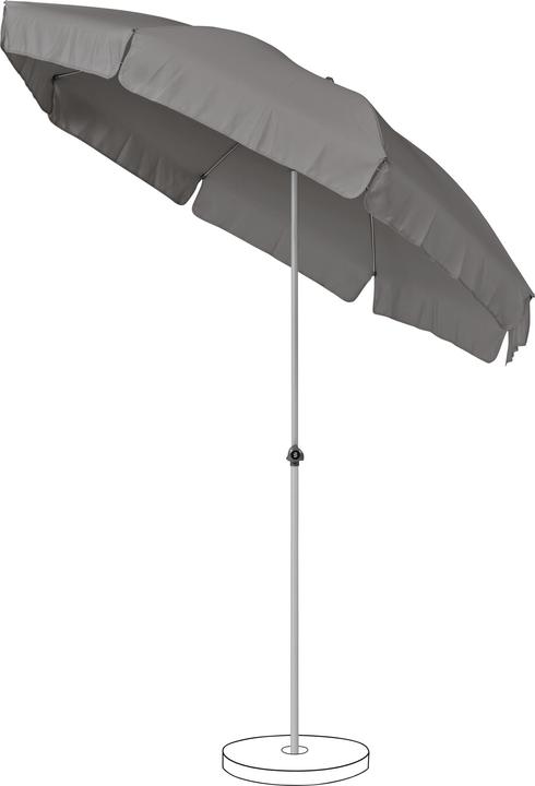 Produktbild Suncomfort by Glatz Marktschirm Suncomfort Siesta Sonnenschirm 200cm stone grey
