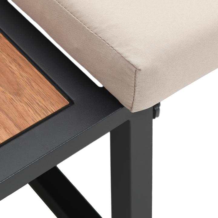Produktbild VidaXL 2-Sitzer Garten-Sofa mit Taupe-Kissen