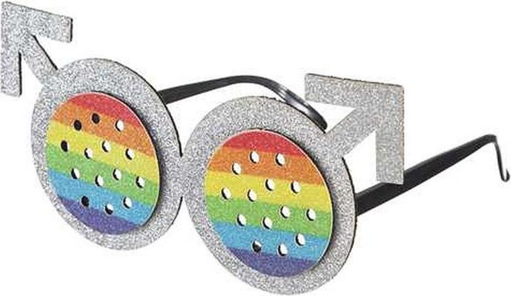 Produktbild My Other Me Runde Regenbogenbrille in Einheitsgrösse