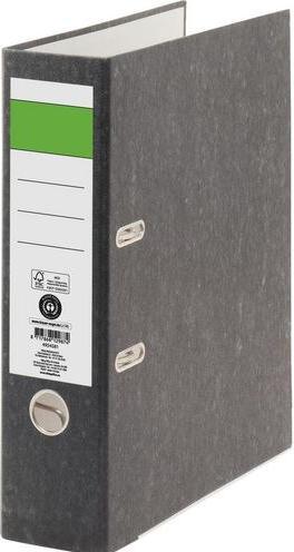 Viking Folder Economy DIN A4 80 mm black 2 rings cardboard smooth (A4, 80 mm, 1 Piece)