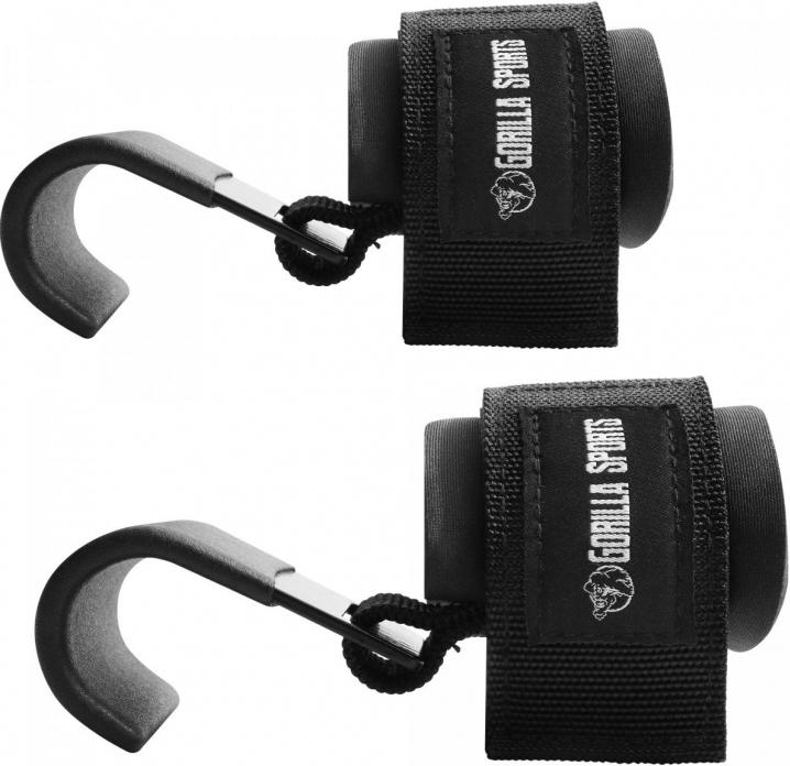Gorilla Sports Pulling aids with hooks set of 2
