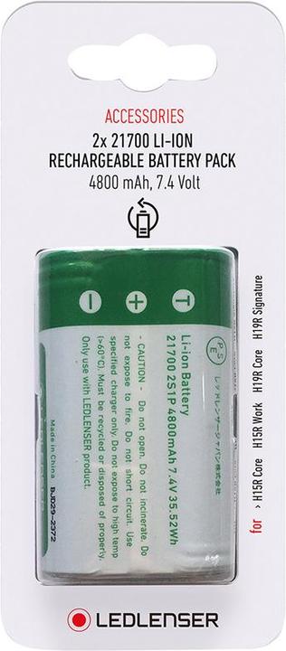 Produktbild Ledlenser 2x 21700 Li-Ion Rechargeable Battery Pack Box