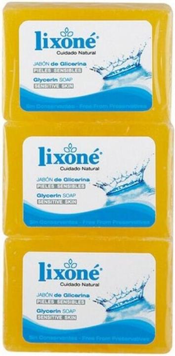 Actual product image Lixone GLICERINA NATURAL jabón piel sensible 3 x 125 gr