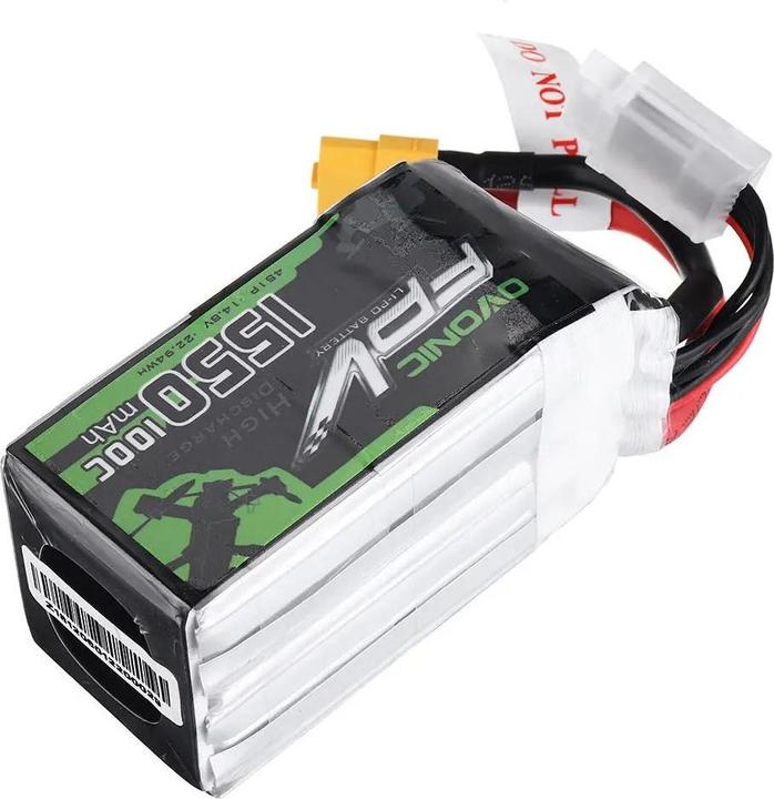Immagine prodotto AccuCell Batteria 1550mAh 14.8V 100C 4S XT60 per modellismo (14.80 V, 1550 mAh)