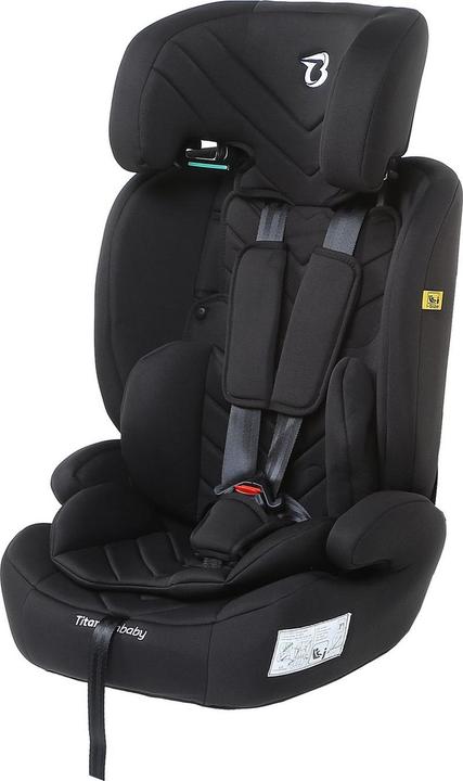 Actual product image Titaniumbaby Titanium baby car seat Niklas I -Size (R129) - Black (Child seat, ECE R129/i-Size Standard)