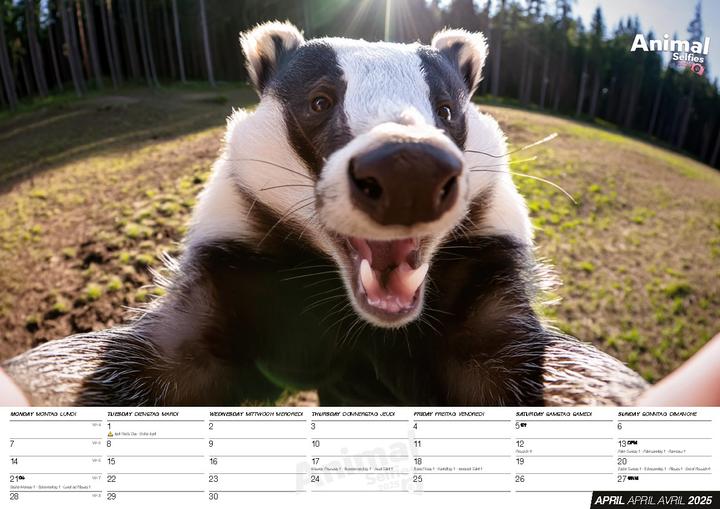 Produktbild Animal Selfies 2025 (Harter Einband)