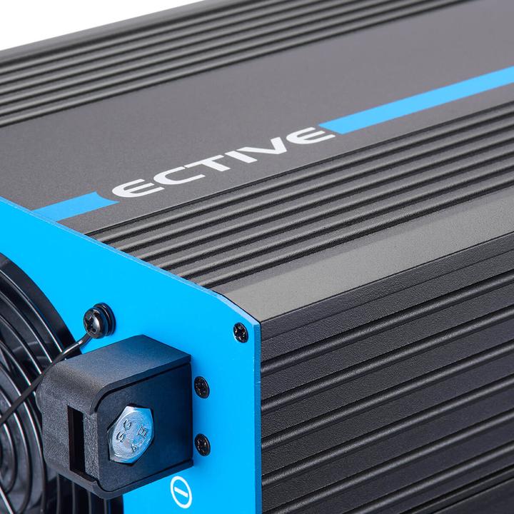 Produktbild Ective CSI 10 PRO 1000W/12V Sinus-Wechselrichter mit Netzvorrangschaltung und Ladegerät (CH-Stecker)
