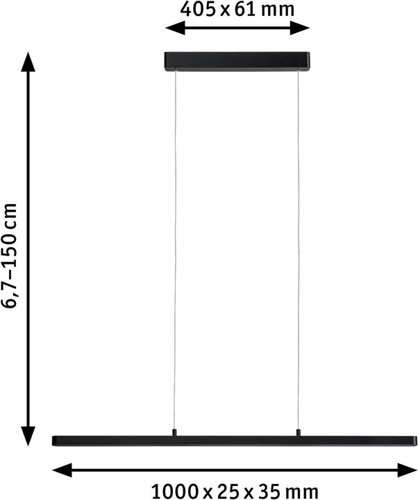 Productafbeelding Paulmann Lento hanglamp (1800 lm)