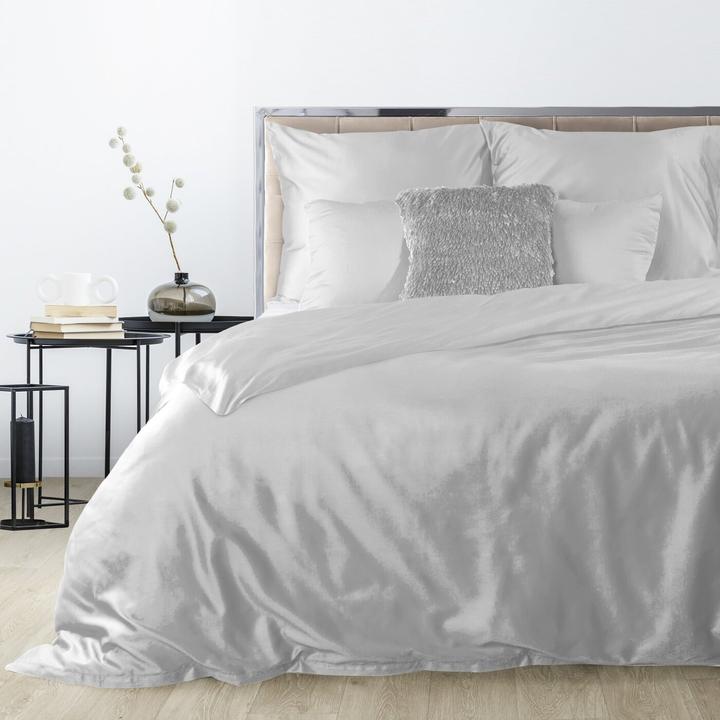 Produktbild Eurofirany DIVA LINE Bettwäsche-Set aus hochwertigem Baumwollsatin DINA, einfarbig, 140 x 200 cm (Bettwäsche Set, 140 x 200 cm)