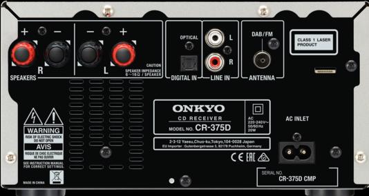 Produktbild Onkyo CS-375D (CD Player, Bluetooth, 2x 20 W)