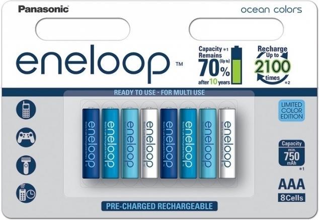 Actual product image Panasonic Micro (AAA) NiMH eneloop rechargeable battery (8 pcs., AAA, 750 mAh)