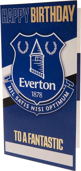 Immagine prodotto Everton FC Carte d'anniversaire personnalisée con autocollanti (1 pz.)