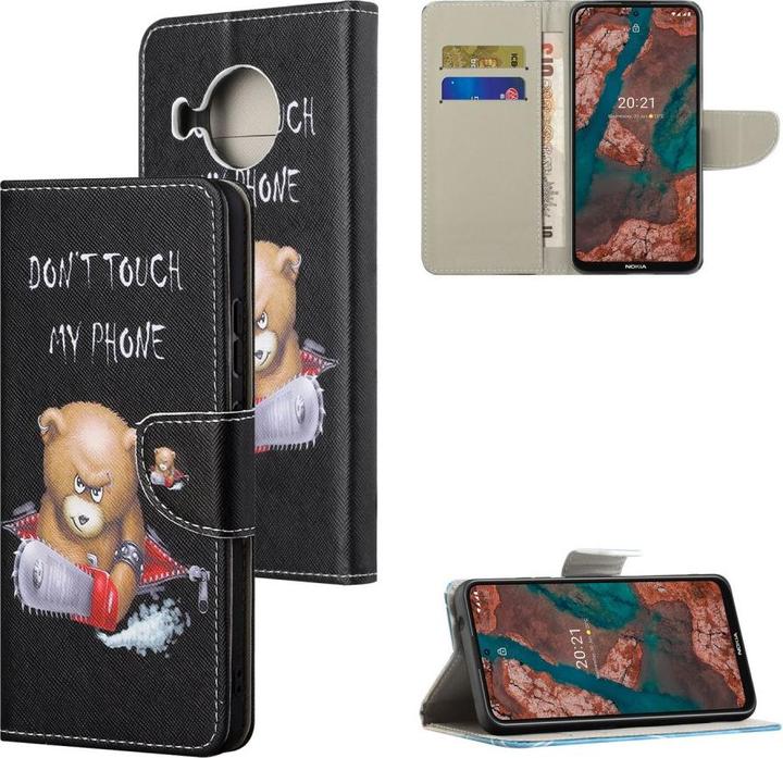 Actual product image Cover-Discount Nokia X20 - Leather Cover Don't Touch Bear (Nokia X20)