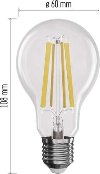 Produktbild Emos LED Lampe Filament (E27, 11 W, 1521 lm, 1 x, D)