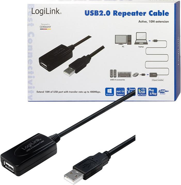 Immagine prodotto LogiLink USB A - A (10 m, USB 2.0)