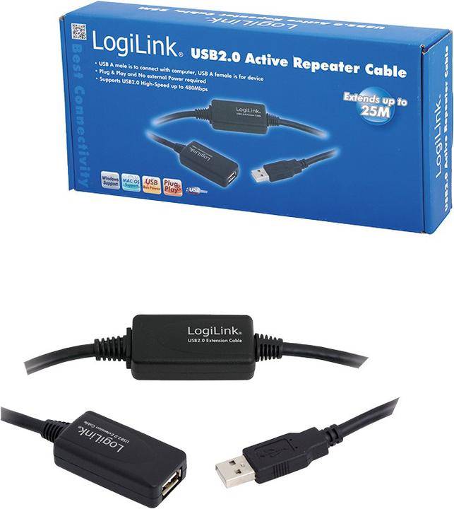 Immagine prodotto LogiLink USB A - A (25 m, USB 2.0)
