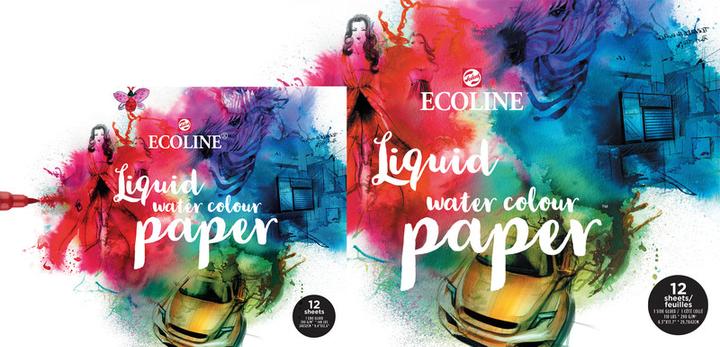 Image du produit Talens Mélange de papier Ecoline (24 x 32 cm, Règle spéciale, Couverture souple)