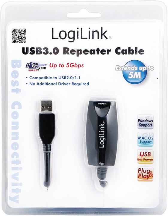 Produktbild LogiLink USB A – USB A (5 m, USB 3.2 Gen 1)
