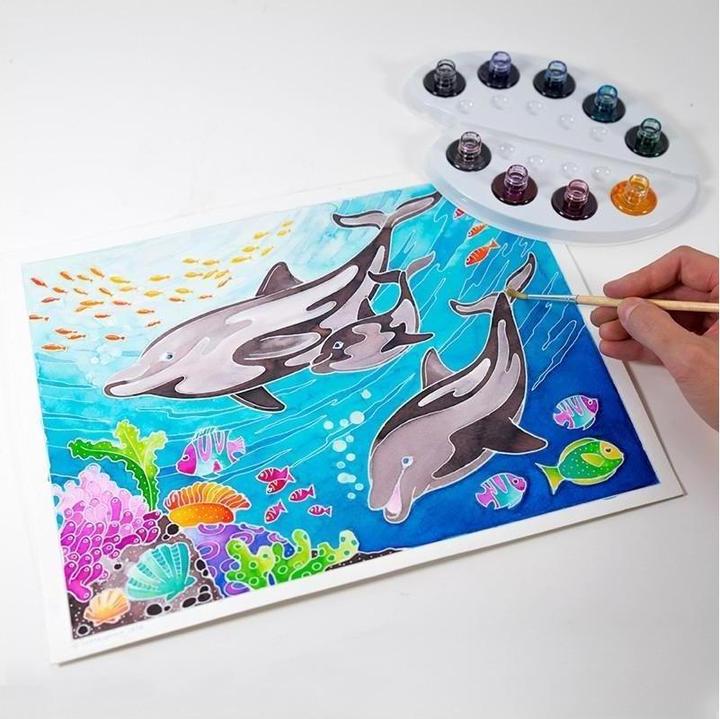 Actual product image Sentosphere Watercolour Dauphins