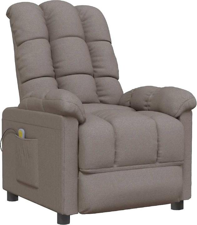 VidaXL Massagesessel Taupe Stoff