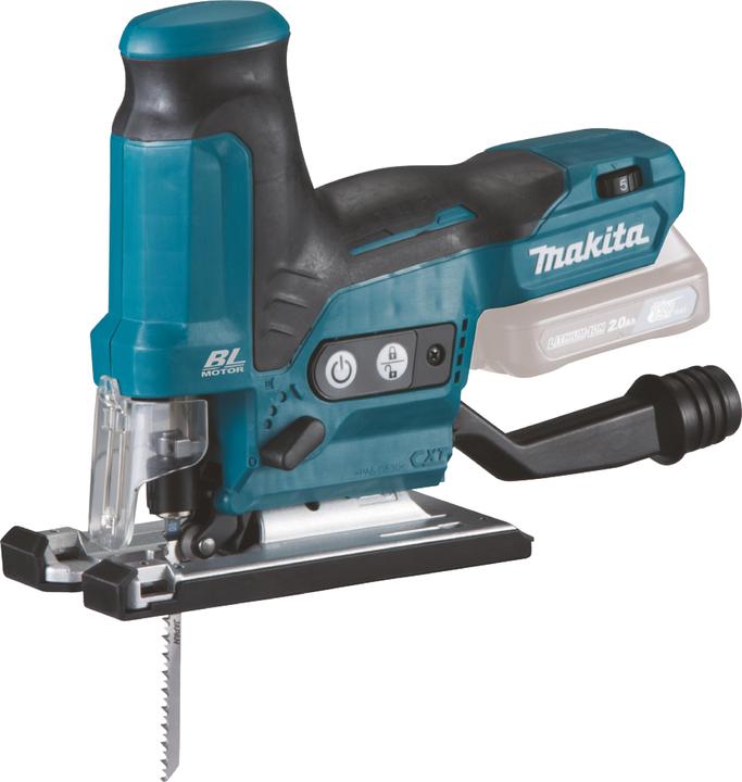 Image du produit Makita JV102DZ Scie à onglets sans fil 12V MAX, moteur BL, sans batteries ni chargeur.