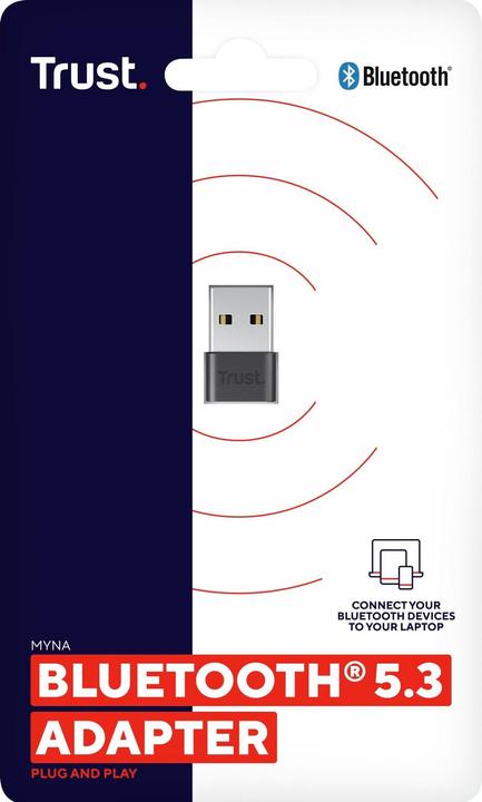 Actual product image Trust Myna Bluetooth 5.3 Adapter (Transmitter & Receiver)