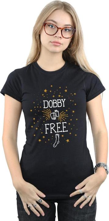 Actual product image Womens/Ladies Dobby Is Free Cotton T-Shirt (L)