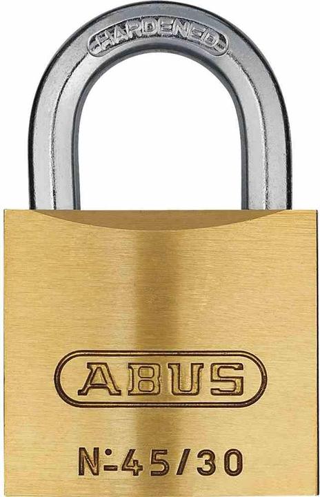 Produktbild Abus Vorhängeschloss 45/30 Messing 30 mm