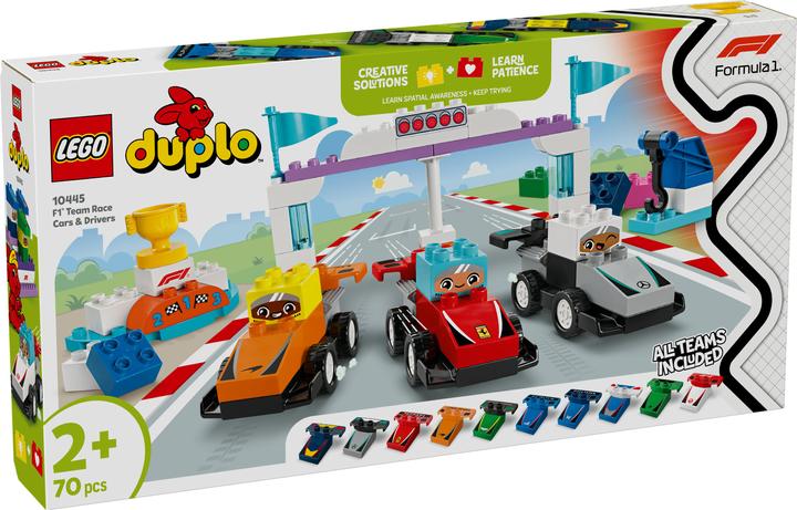 Productafbeelding LEGO F1 Team Rennautos mit Rennfahrern (10445)