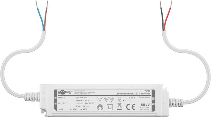 Produktbild Goobay LED-Trafo 12 V DC, 60 W, IP67