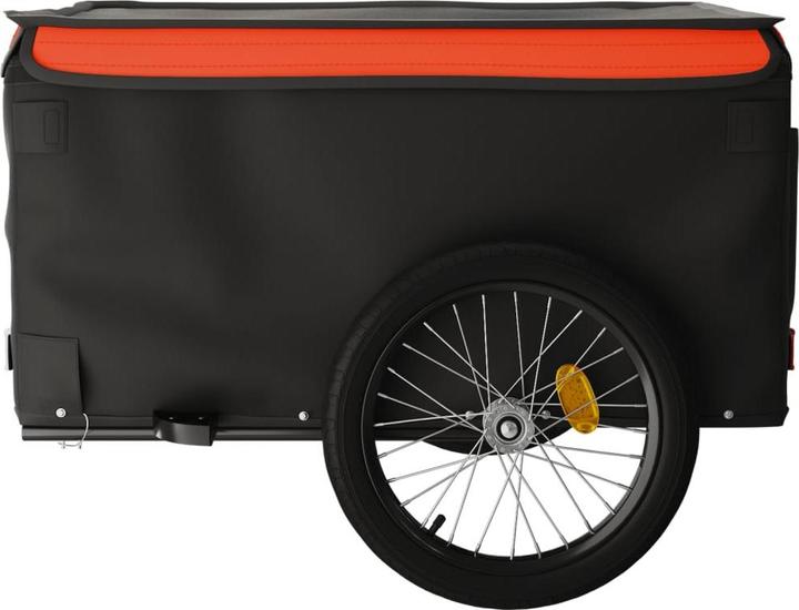 Produktbild VidaXL Lastenanhänger Schwarz und Orange 45 kg Eisen, Farbe