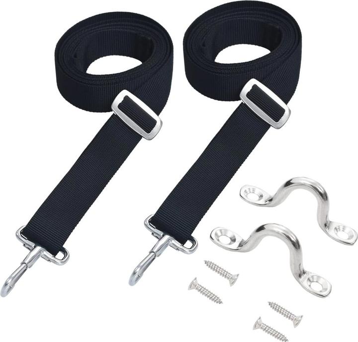 Actual product image Diverse Hardware Bimini top straps 2 pcs. fabric and stainless steel