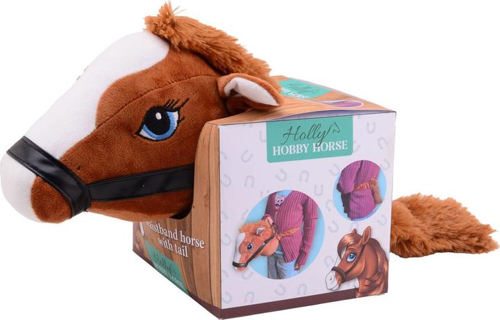 Johntoy Holly Horse Pferdekopf braun mit Gummizug