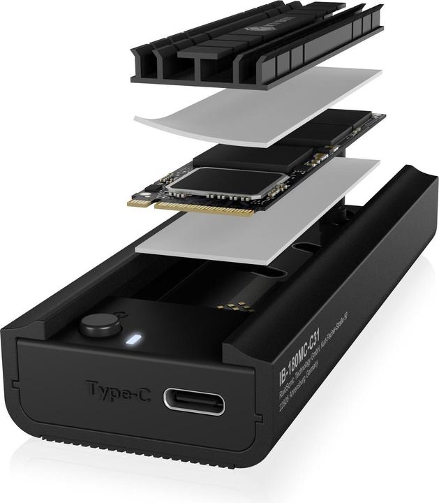 Productafbeelding Icy Box IB-180MC-C31 DockingStation M.2 NVMe&SATA SSD (M.2)