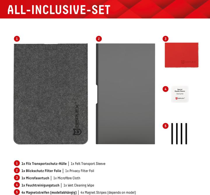 Actual product image Displex Privacy Safe, Laptop Blickschutzfilter (14", 16 : 10)