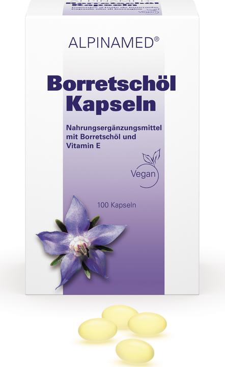Actual product image Alpinamed Borage Oil (100 Piece, Capsules, 90 g)