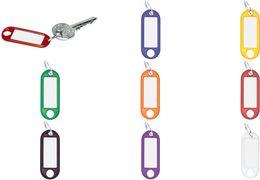 Actual product image Wedo Keychain 18 mm with ring, yellow, 100 pieces