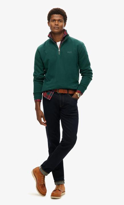 Immagine prodotto Superdry Essential Sweatshirt mit halblangem Reissverschluss und Logo (M)