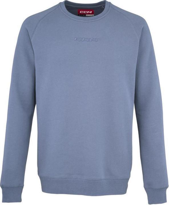 CCM Core Fleece Crew YTH (YTH M, Vintage-Blau) (M)