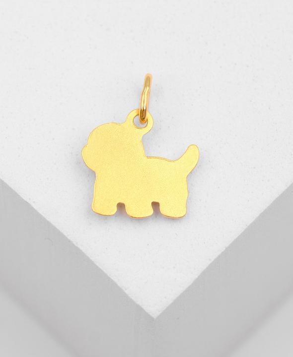 Image du produit Muau Pendant dog yellow gold 750, 15x12mm (Or jaune 750/18K)