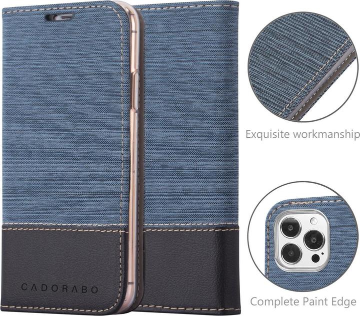 Produktbild Cadorabo Jeans Book Hülle (Apple iPhone 13 Pro Max)