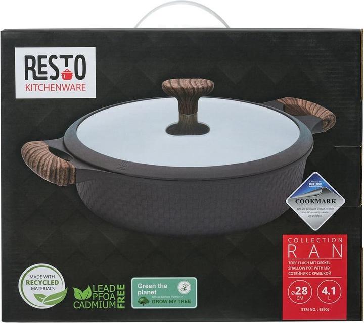 Productafbeelding Resto ONDIEPE POT D28CM 4.1L/93906 (28 cm, Steelpan, Aluminium)