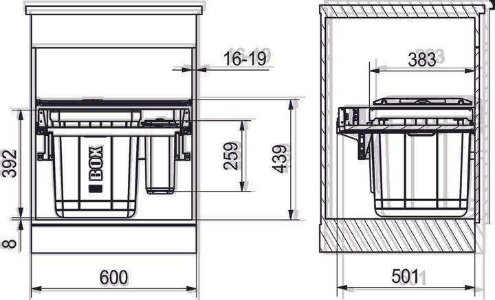 Immagine prodotto Franke Serie 350 H Composta 60 Cass. (40 l)